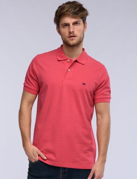 REMERA POLO PIQUE Coral