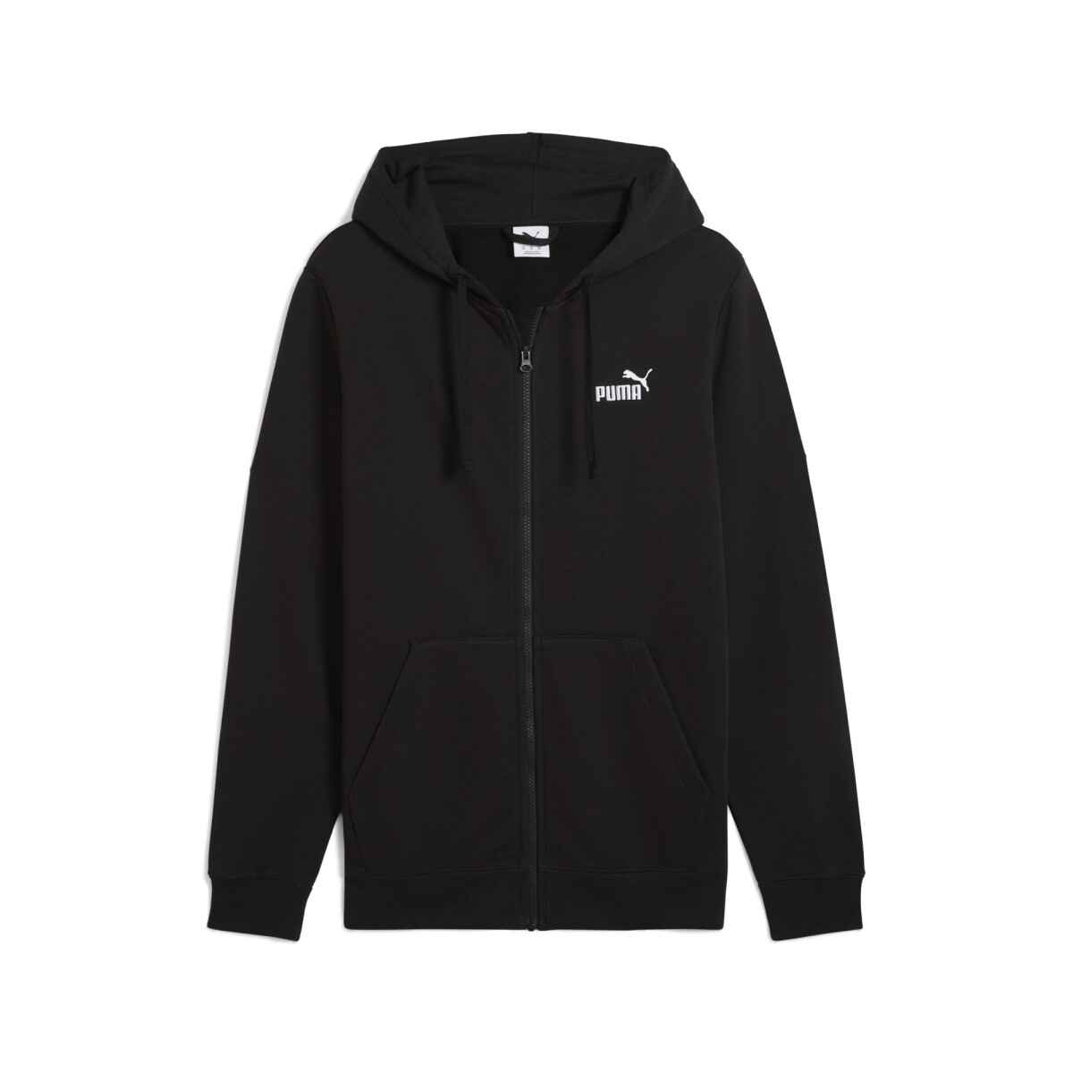 Canguro Puma ESS No. 1 Logo Full-Zip Hoodie FL de Hombre - 682586 01 - Negro 