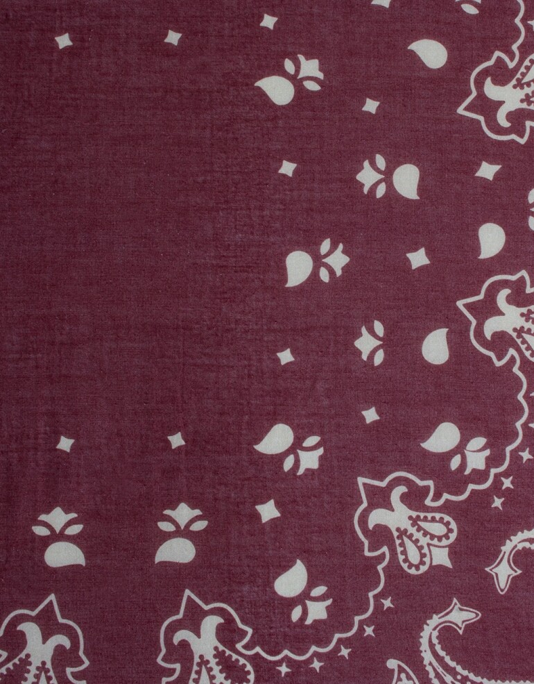 Pañuelos Raso Estampados Varios Pañuelo Estampa Paisley Burgundy - Combinacion Multicolor