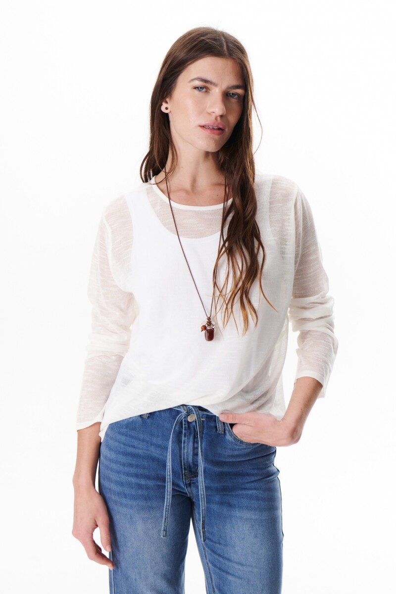 SWEATER LINO NATURAL