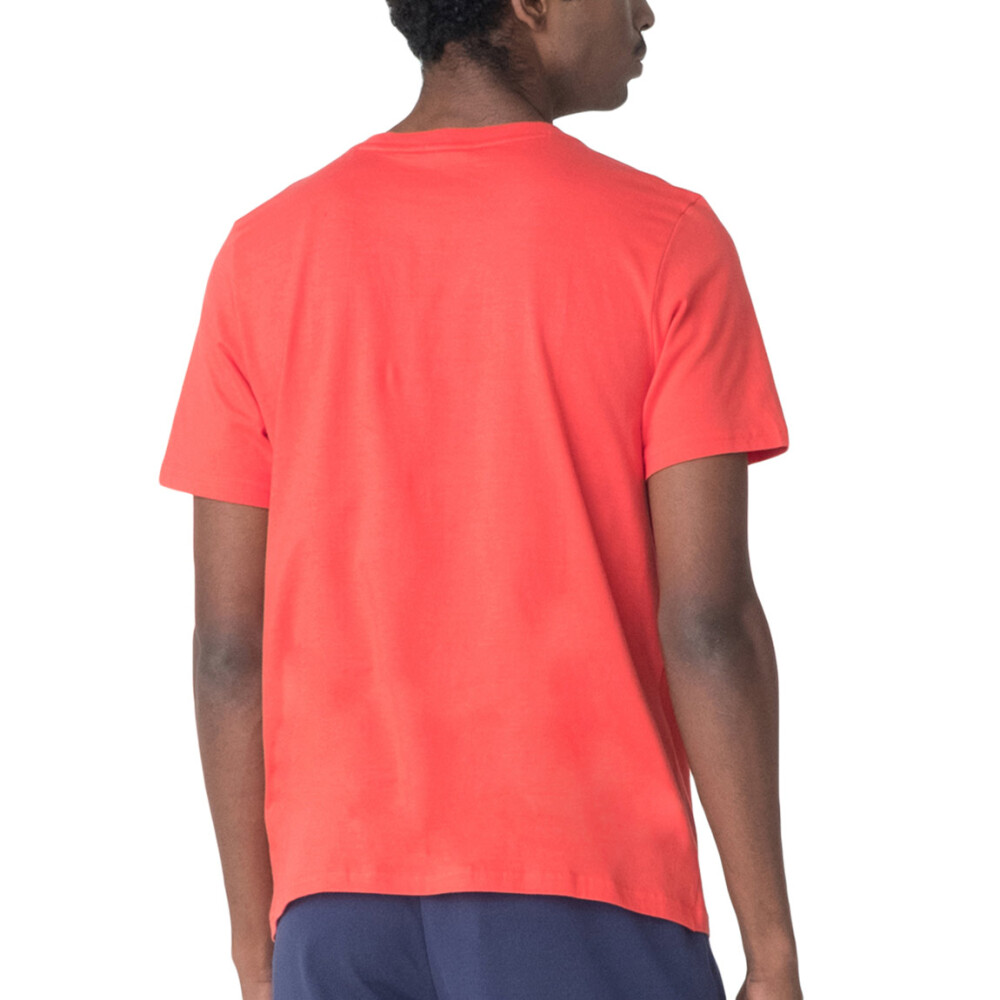 Fila remera regular letter outline rojo chilli/blanco/marino Hombre Rojo-Blanco
