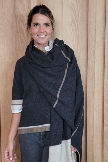 Bufandón Burdeos Charcoal Tostado