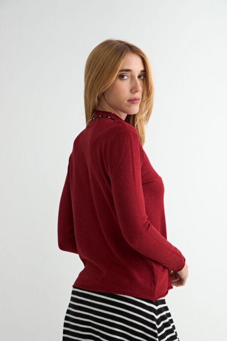 POLERA ARUM BORDO