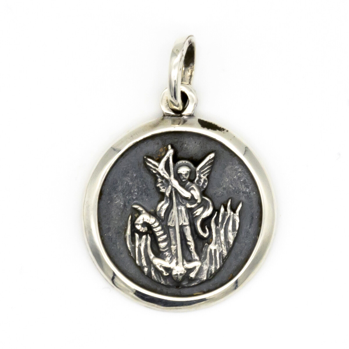 Medalla religiosa de plata 925, SAN MIGUEL. 