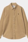 L/S Madison Fine Cord Shirt Beige