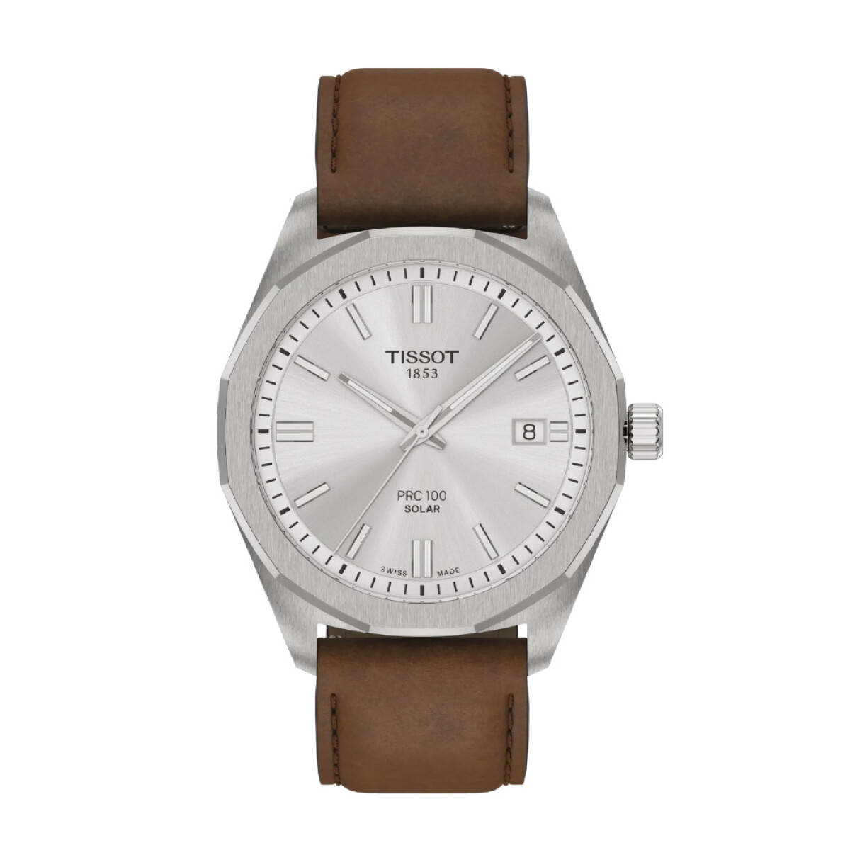 Reloj TISSOT PRC 100 SOLAR 39MM con correa marrón 