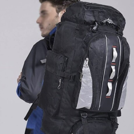 Mochila Camping Arye 90lts Negra Negro