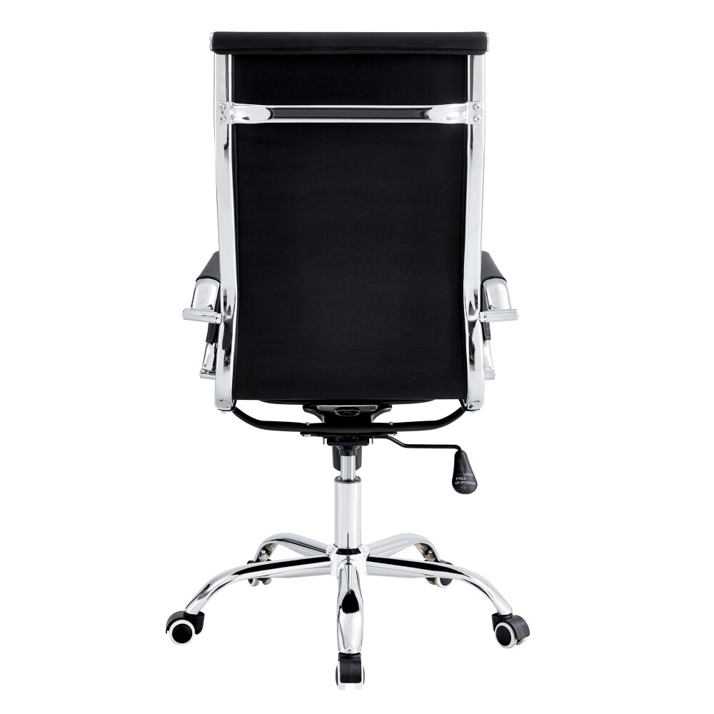 ASIENTO DE OFICINA PU NEGRO D-101/HY-529