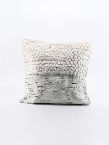 FUNDA DE ALMOHADON BEIGE