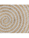 Alfombra SANDELTRE Ø120 yute natural/gris Alfombra SANDELTRE Ø120 yute natural/gris