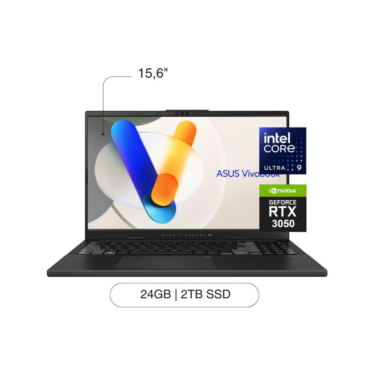 Notebook ASUS Vivobook Pro 15 15,6' OLED 2TB / 24GB Ultra 9 RTX3050 