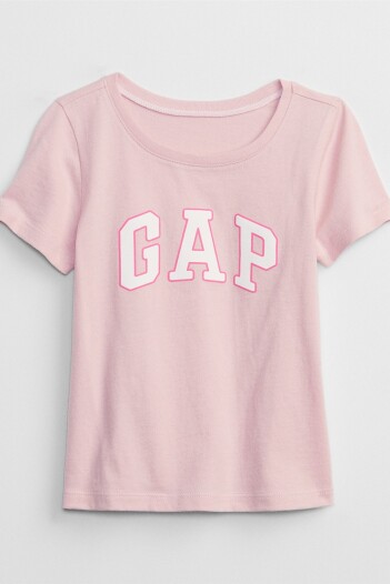 Remera Logo Gap Manga Corta Toddler Niña Pure Pink
