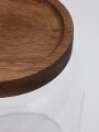 Tarro Cocina Tapa Madera Color Unico