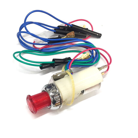LLAVE BOTON TABLERO - BALIZA UNIVERSAL C/LUZ 12V - LLAVE BOTON TABLERO - BALIZA UNIVERSAL C/LUZ 12V -