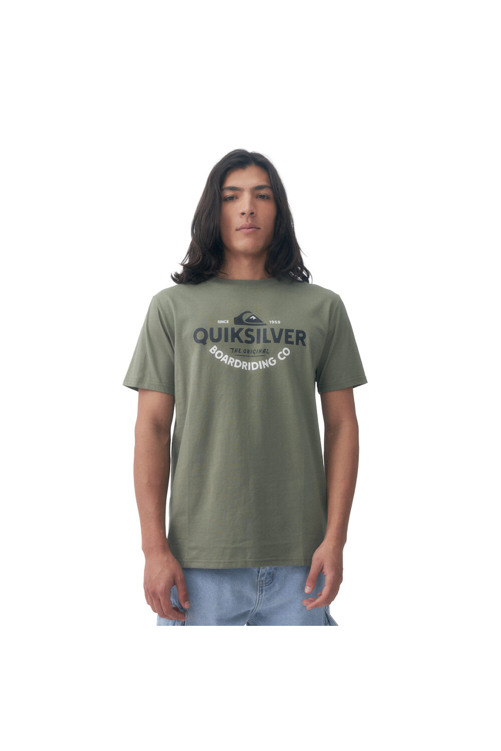 Quiksilver Remera TYPED OUT Hombre - Verde Verde