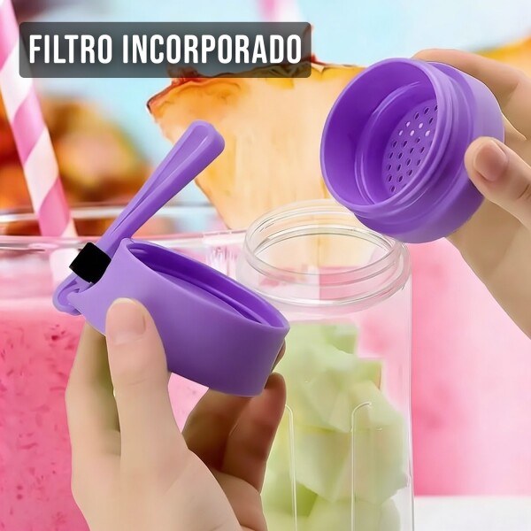 Licuadora Portatil Mini Recargable Usb Batidora Jugos Frutas IMBACK Violeta Licuadora Portatil Mini Recargable Usb Batidora Jugos Frutas IMBACK Violeta
