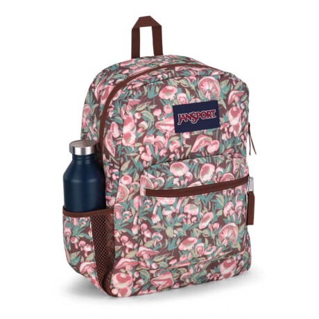 Mochila Escolar Jansport Cross Town Original Unisex Urbana Painterly Mushrooms