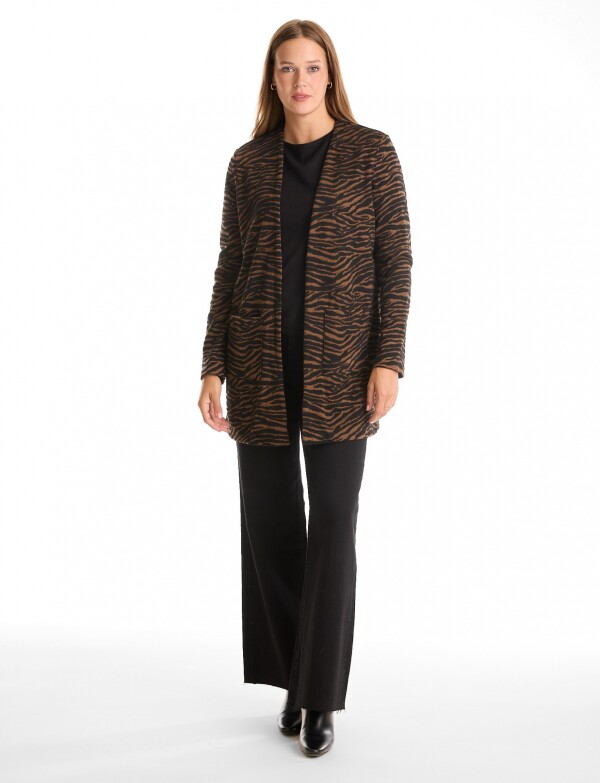 Cardigan Cozy NEGRO/MARRON