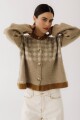 CARDIGAN ROMBOS Beige