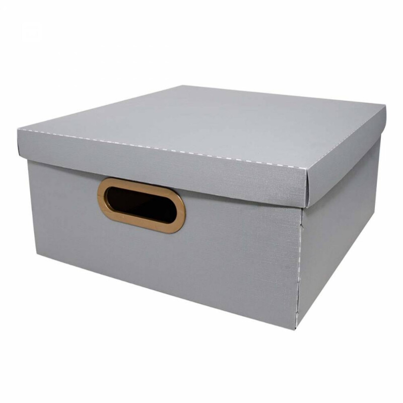Caja organizadora Lino M 29cm x29cm x15cm GRIS