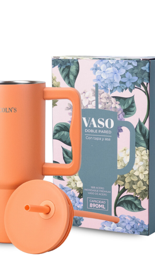 VASO TERMICO HYDRATE MANDARINA