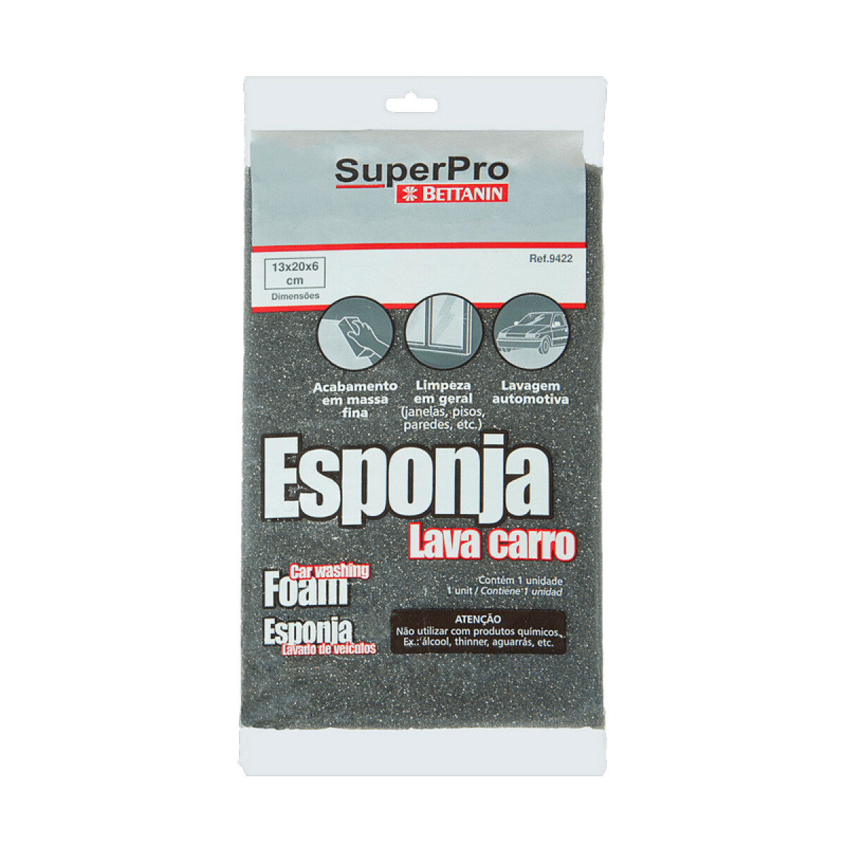 ESPONJA MULTIUSO LAVA COCHE SUPERPRO - N/a 