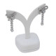 Caravanas Oro Blanco 18K Y Brillantes Caravanas Oro Blanco 18K Y Brillantes