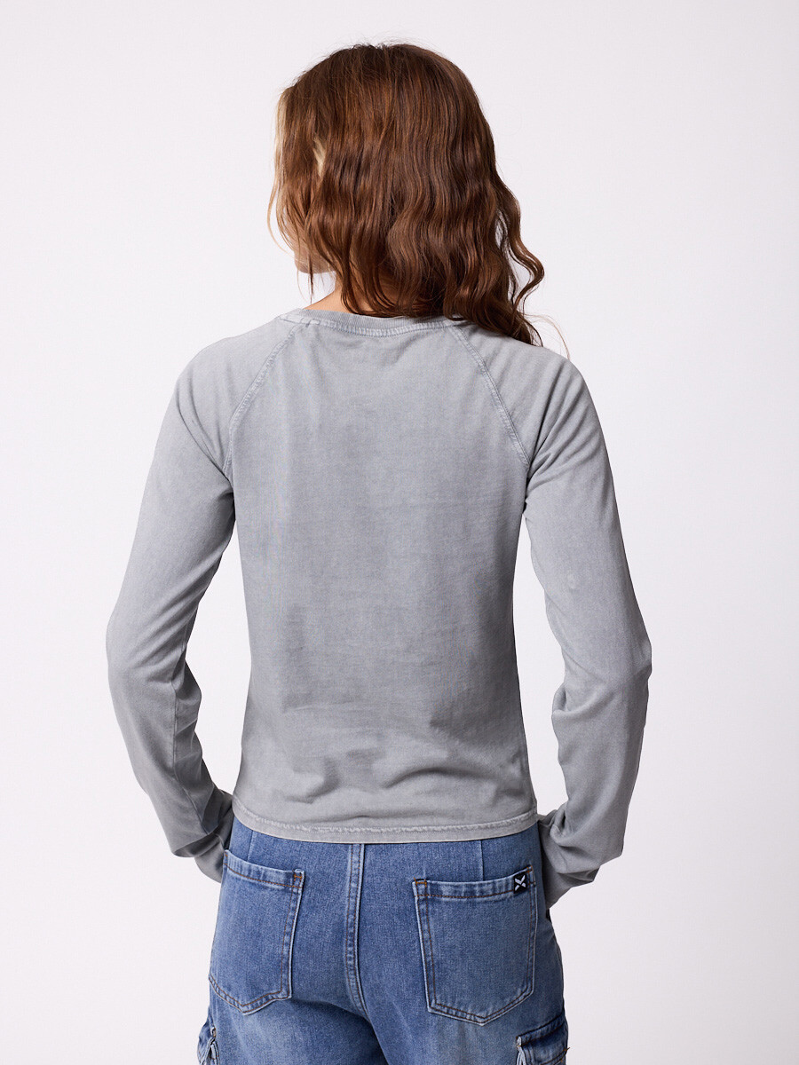 T-SHIRT M/L LEPAN DIXIE Gris