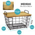 Canasto Organizador de Metal con Tapa de Bambú – Apilable Multiuso IMBACK Canasto Organizador de Metal con Tapa de Bambú – Apilable Multiuso IMBACK