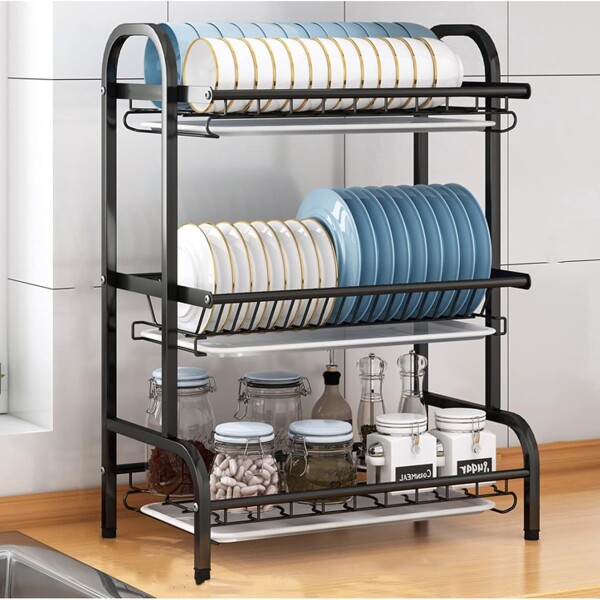 Escurridor de platos organizador 3 pisos Escurridor de platos organizador 3 pisos