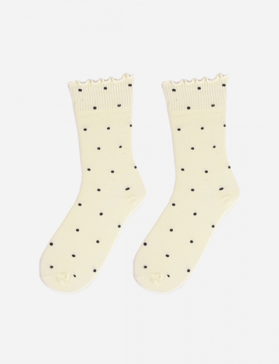 Medias lunares wavy - amarillo 