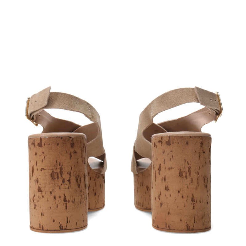 Sandalia de Mujer Bottero con plataforma Beige