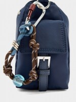 Bolso Bandolera De Nylon Con Colgante azul-marino