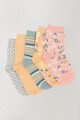 Pack x5 medias con diseños infantil Estampado 3