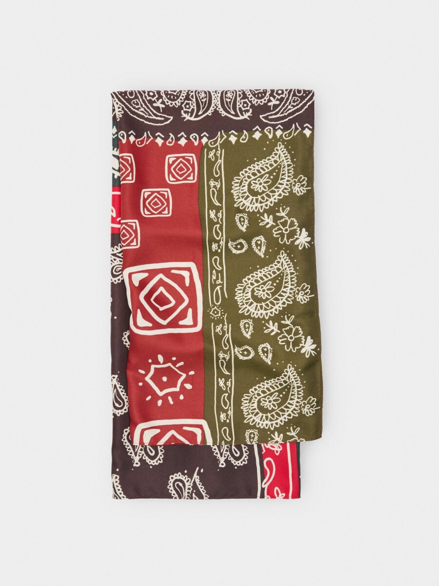 Pañuelo Con Estampado multicolor
