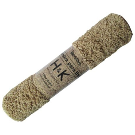 Alfombra De Baño Dohler En Microfibra 60x40cm Súper Oferta Beige