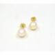 10 mm Caravanas En Oro 18K Y Perlas De Cultivo 10 mm Caravanas En Oro 18K Y Perlas De Cultivo