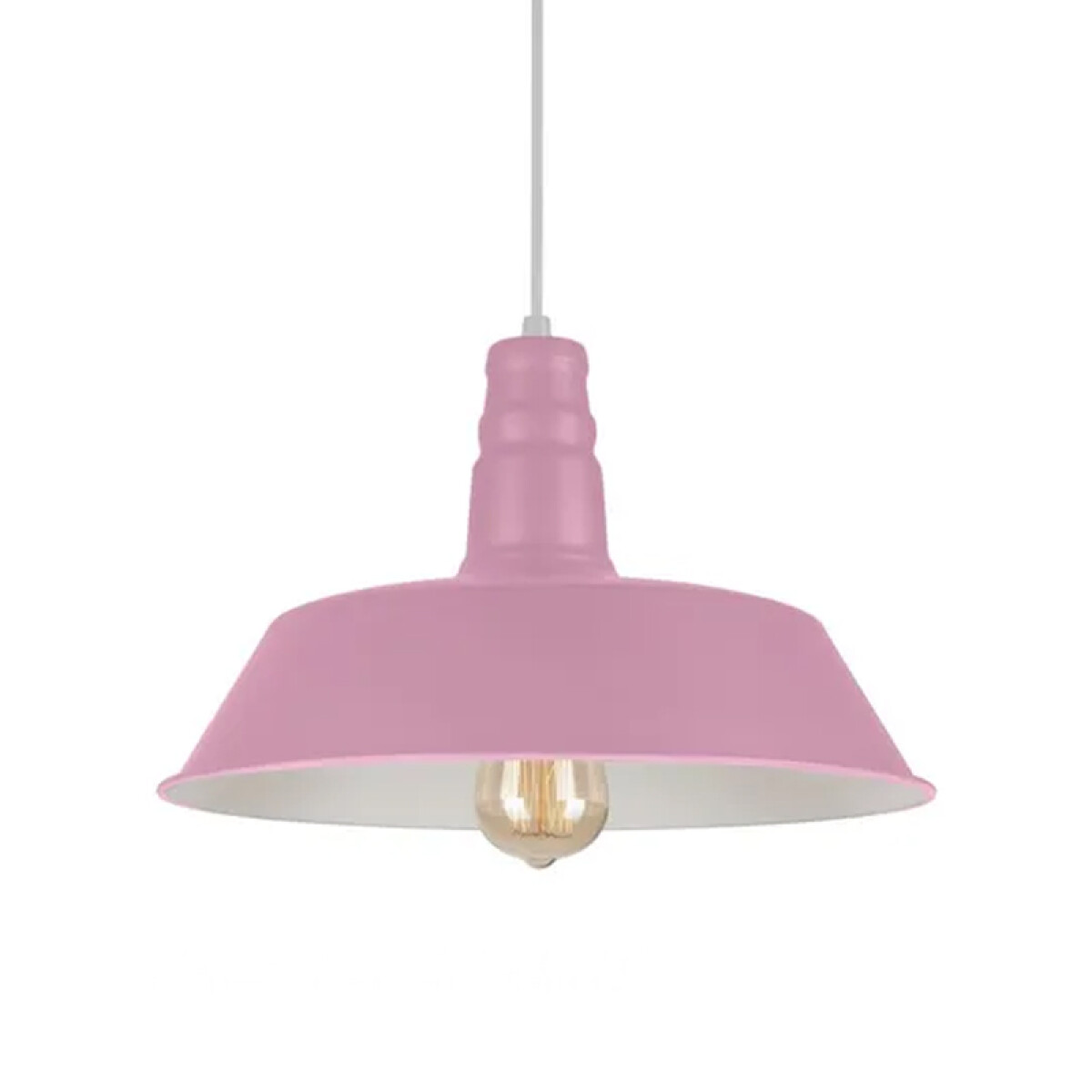 Lámpara Colgante Vintage Bell Rosado ø 36cm 