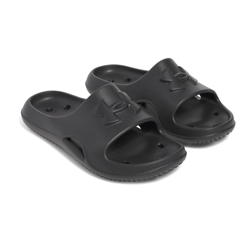 Ojota Chinela Under Armour Locker de Hombre - 3028094-001 Negro-negro