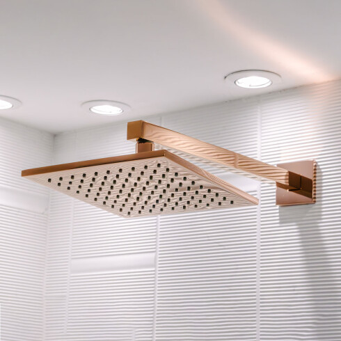 GRIFERIA DUCHA DE EMPOTRAR BIMANDO BRILLO BRONCE CHALTEN BRONCE-ROSE GOLD