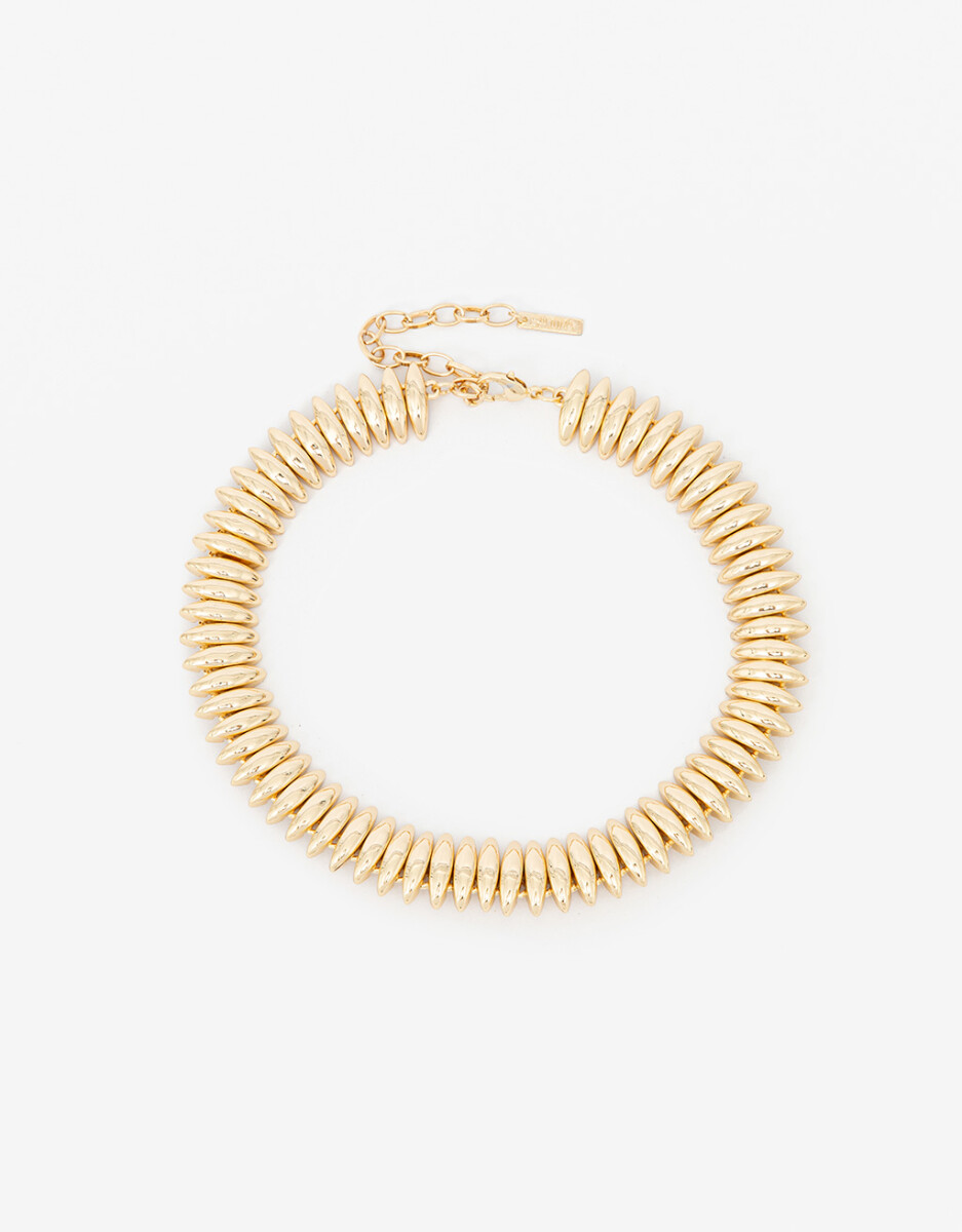 Collar Corto Metal Gotas 