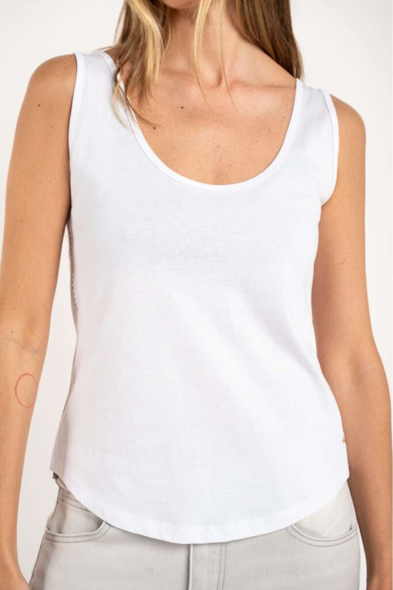 Musculosa Algodón Peinado - Blanco 