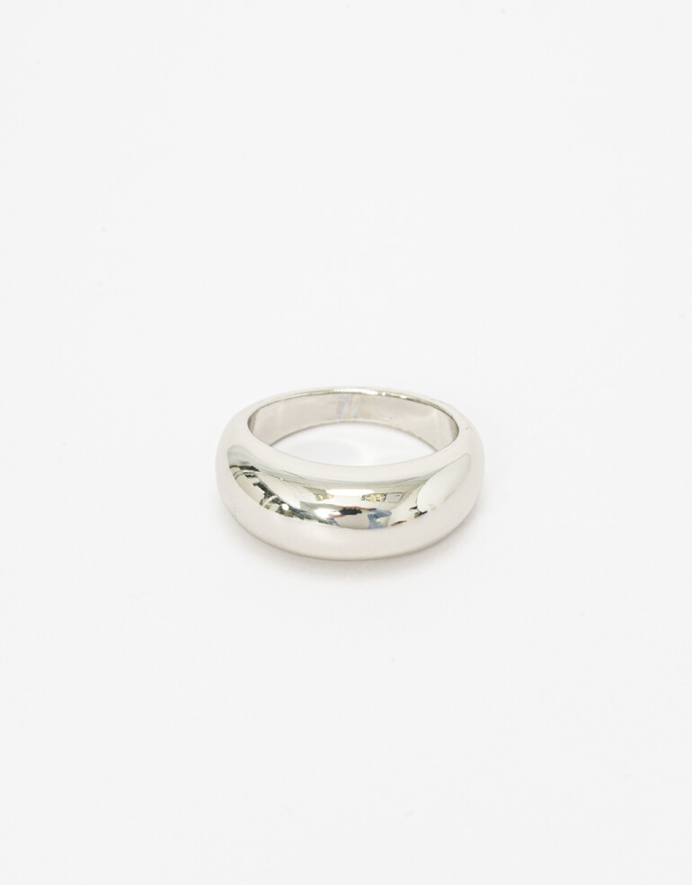 Anillos Chicos Metal Anillo Metal Bold - Plateado Rodio