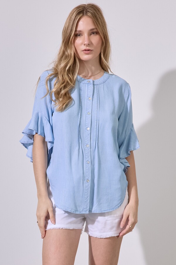 Blusa Tencel AZUL/MULTI