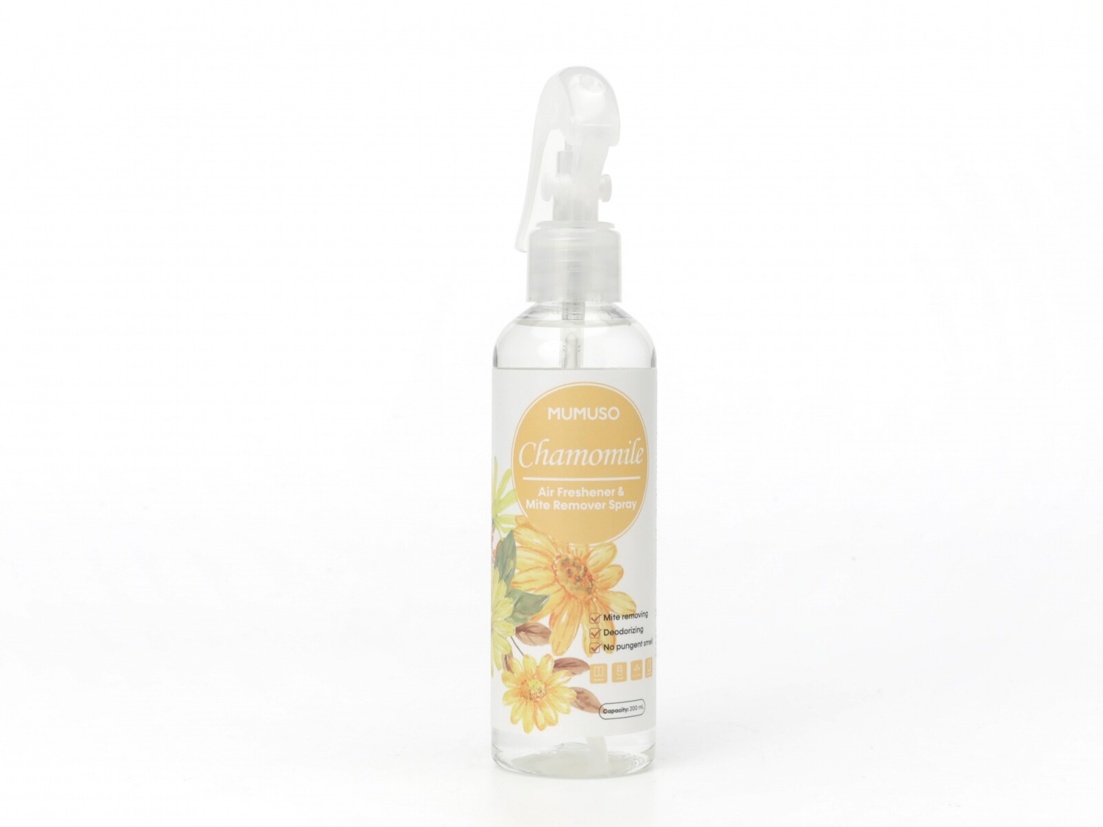 AMBIENTADOR DE AIRE Y SPRAY REMOVEDOR DE ÁCAROS (MANZANILLA/200 ML) 