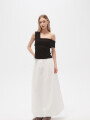Falda Poline Marfil / Off White