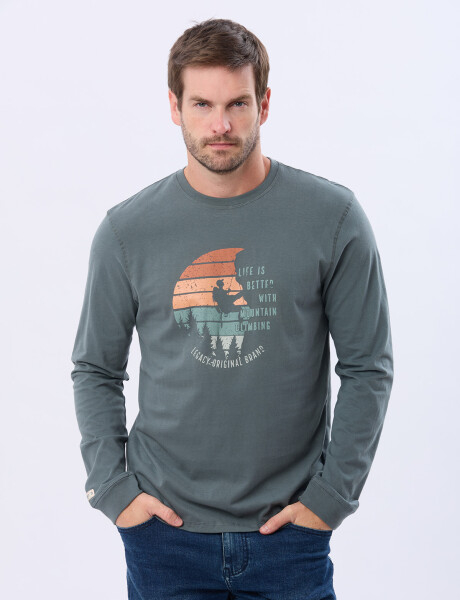 REMERA ESTAMPADA PETROLEO