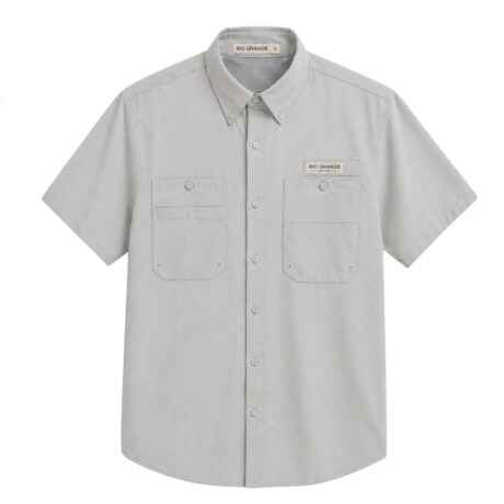 CAMISA MANGA CORTA FISHING GRIS CAMISA MANGA CORTA FISHING GRIS