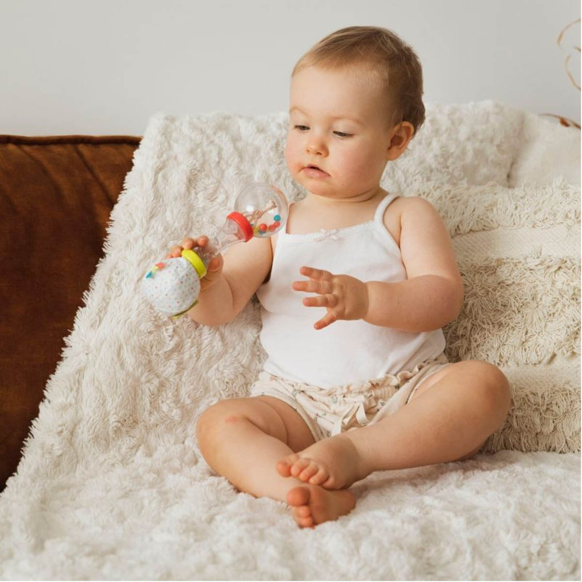 Sonajero Natur'soft Para Bebés – Estimulación Temprana Y Texturas Suaves