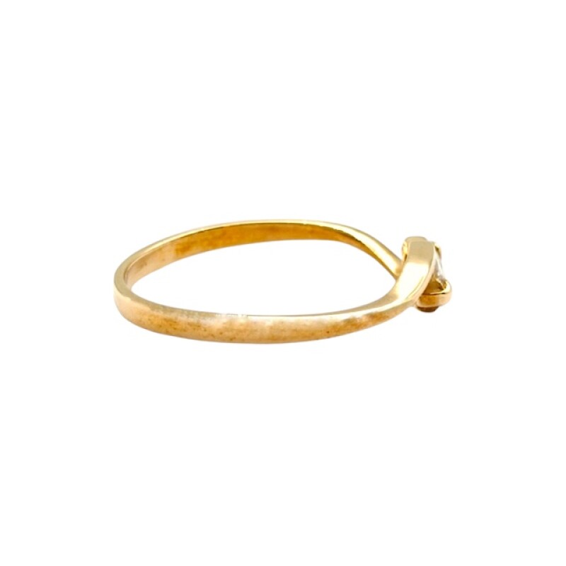 Anillo Solitario-Oro bajo-Piedra Zirconia-AN8073 conpiedra